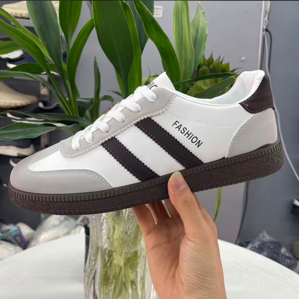 Sneaker Fashion Blanc/Marron