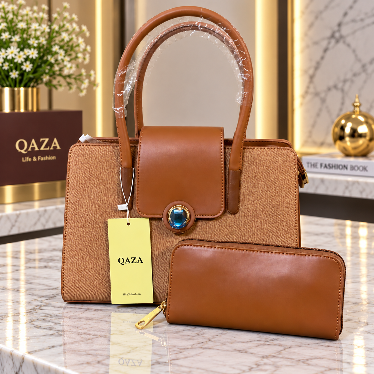Sac à Main Femme 2 Pièces QAZA – Élégant & Prémium